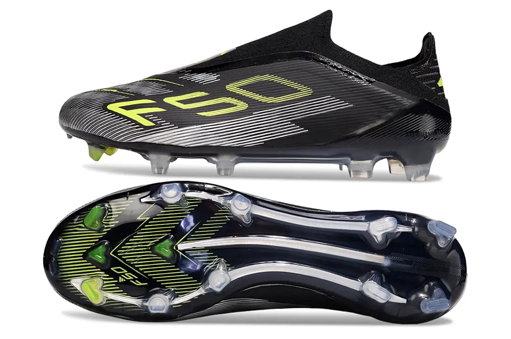 F50 Elite Laceless Noir/Jaune (FG) Bonplancrampons