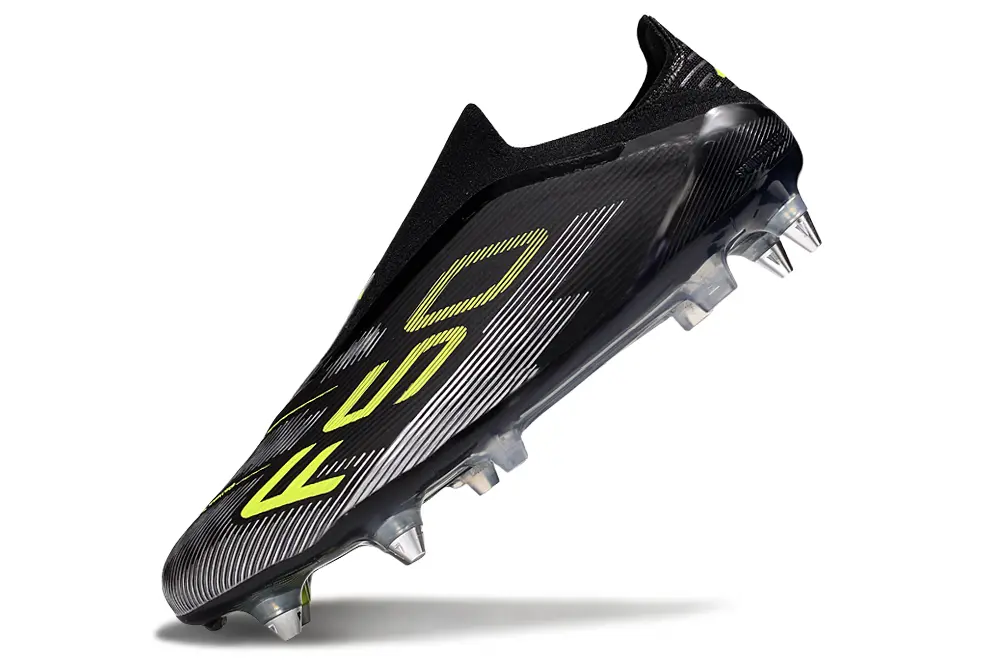 F50 Elite Laceless Noir/Vert/Argenté (SG) Bonplancrampons