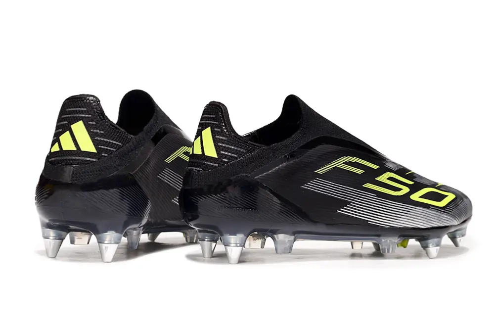 F50 Elite Laceless Noir/Vert/Argenté (SG) Bonplancrampons