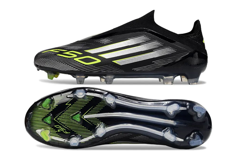 F50 Elite Laceless Noir/Vert/Blanc (FG) Bonplancrampons