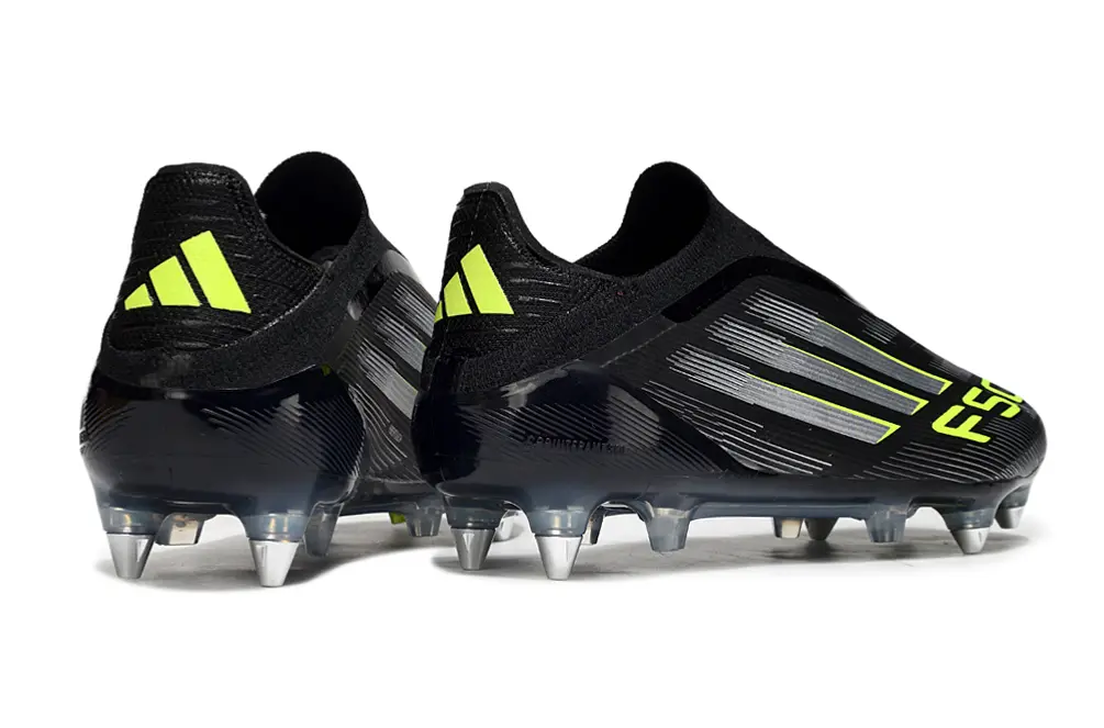 F50 Elite Laceless Noir/Vert/Gris (SG) Bonplancrampons