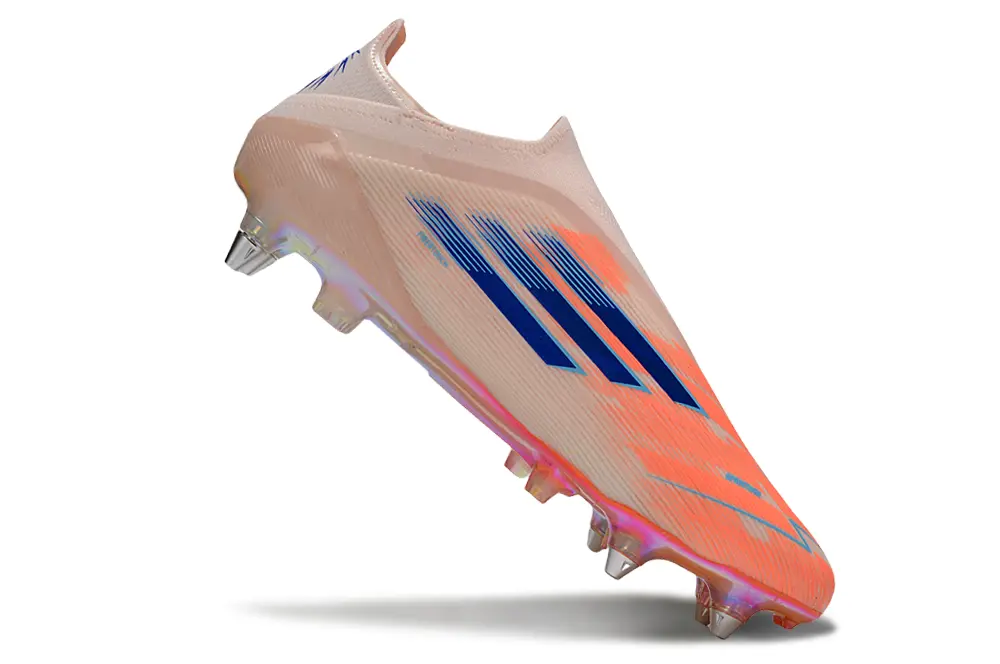 F50 Elite Laceless Orange/Beige/Bleu (SG) Bonplancrampons