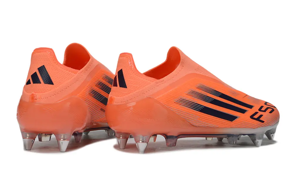 F50 Elite Laceless Orange/Noir/Argenté (SG) Bonplancrampons