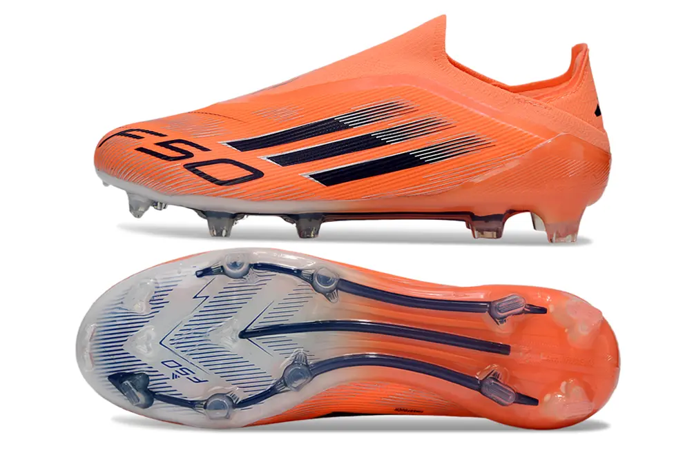 F50 Elite Laceless Orange/Noir (FG) Bonplancrampons
