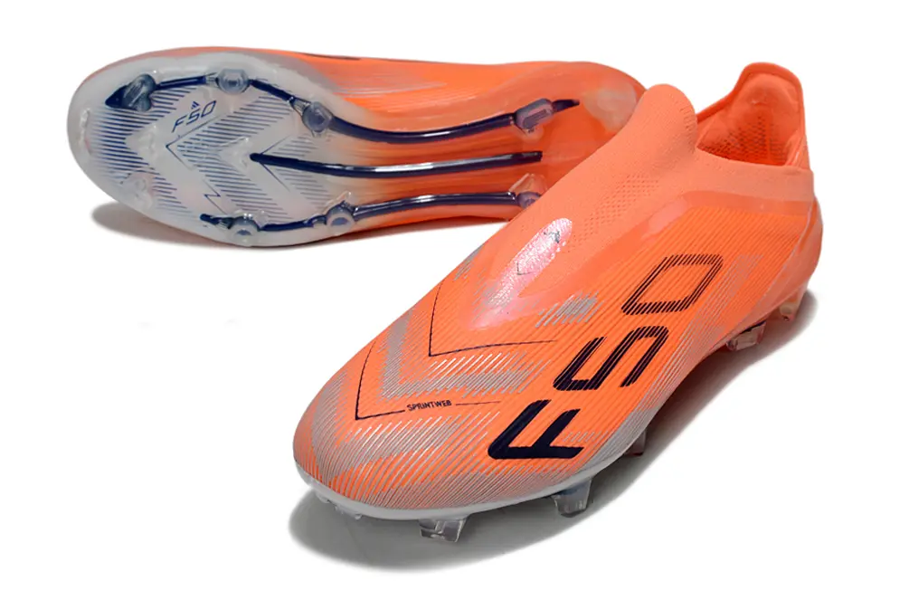 F50 Elite Laceless Orange/Noir (FG) Bonplancrampons