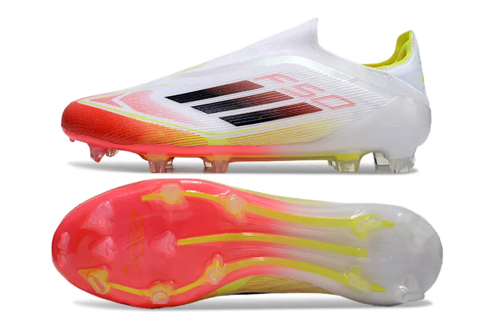 F50 Elite Laceless Rouge/Blanc/Jaune (FG) Bonplancrampons