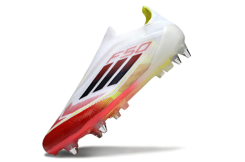 F50 Elite Laceless Rouge/Blanc/Jaune (SG) Bonplancrampons