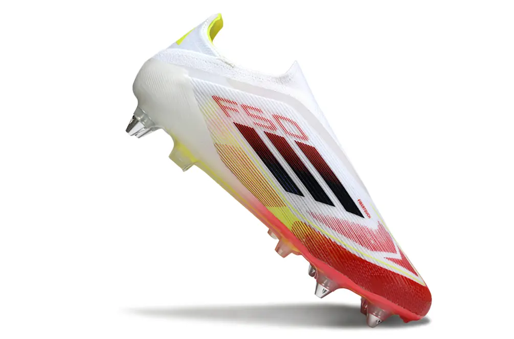 F50 Elite Laceless Rouge/Blanc/Jaune (SG) Bonplancrampons