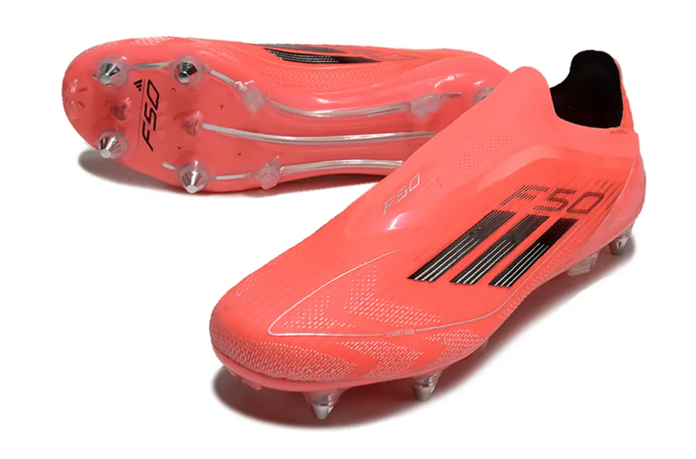 F50 Elite Laceless Rouge/Noir (SG) Bonplancrampons