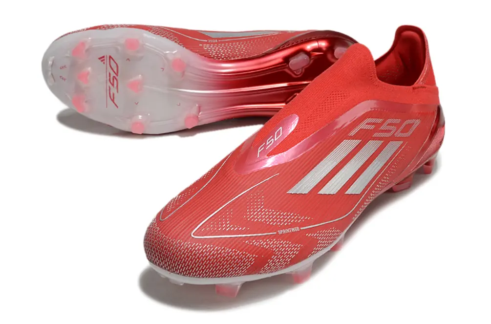 F50 Elite Laceless Soccer.com 40éme anniversaire Rubis (FG) Bonplancrampons