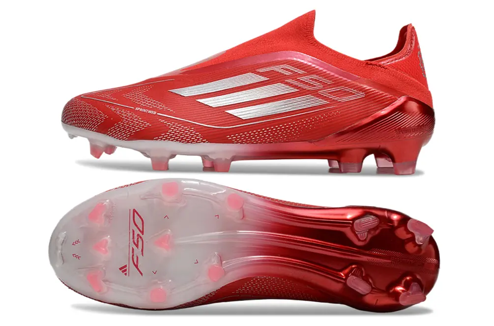 F50 Elite Laceless Soccer.com 40éme anniversaire Rubis (FG) Bonplancrampons