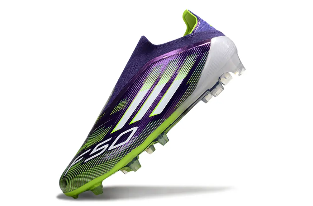 F50 Elite Laceless Violet/Blanc/Vert (FG) Bonplancrampons