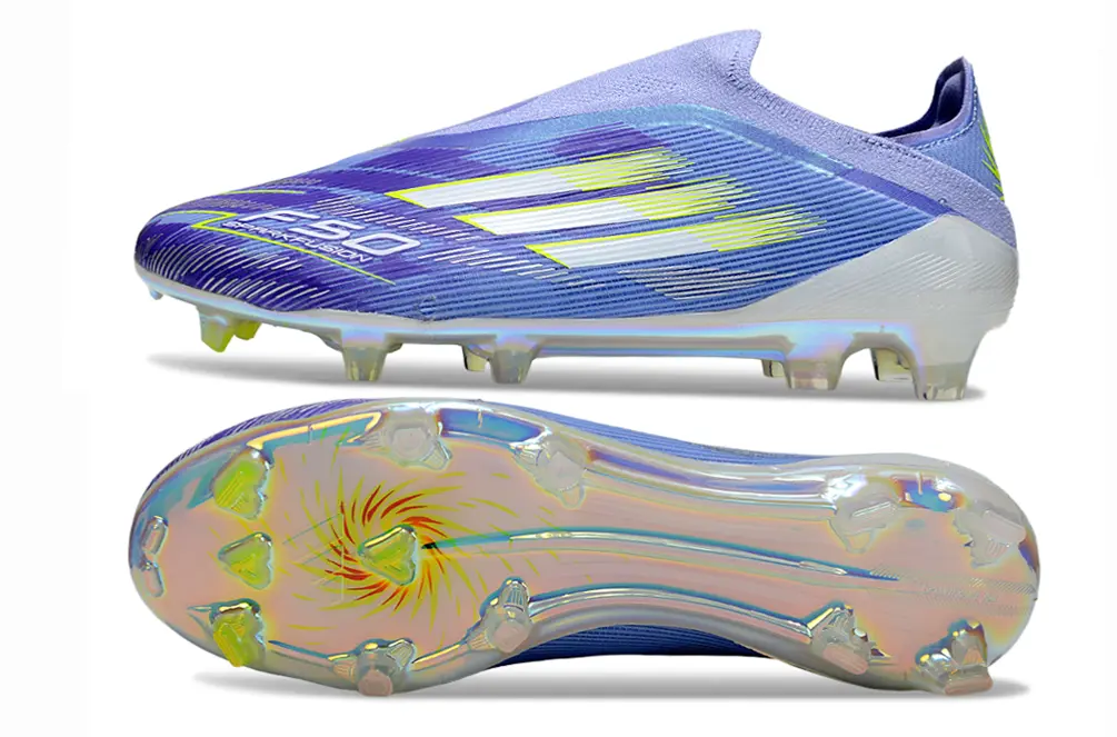 F50 Elite Laceless Violet/Jaune (FG) Bonplancrampons