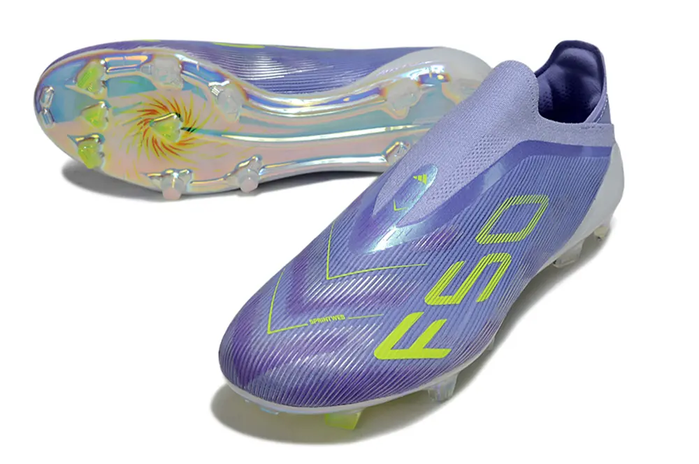 F50 Elite Laceless Violet/Jaune (FG) Bonplancrampons