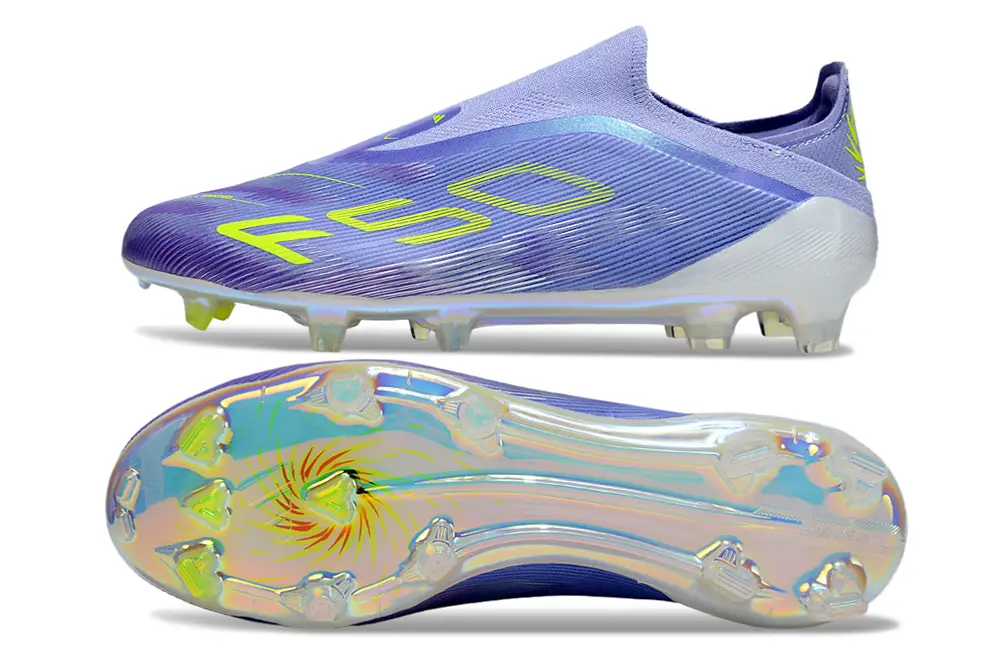 F50 Elite Laceless Violet/Jaune (FG) Bonplancrampons