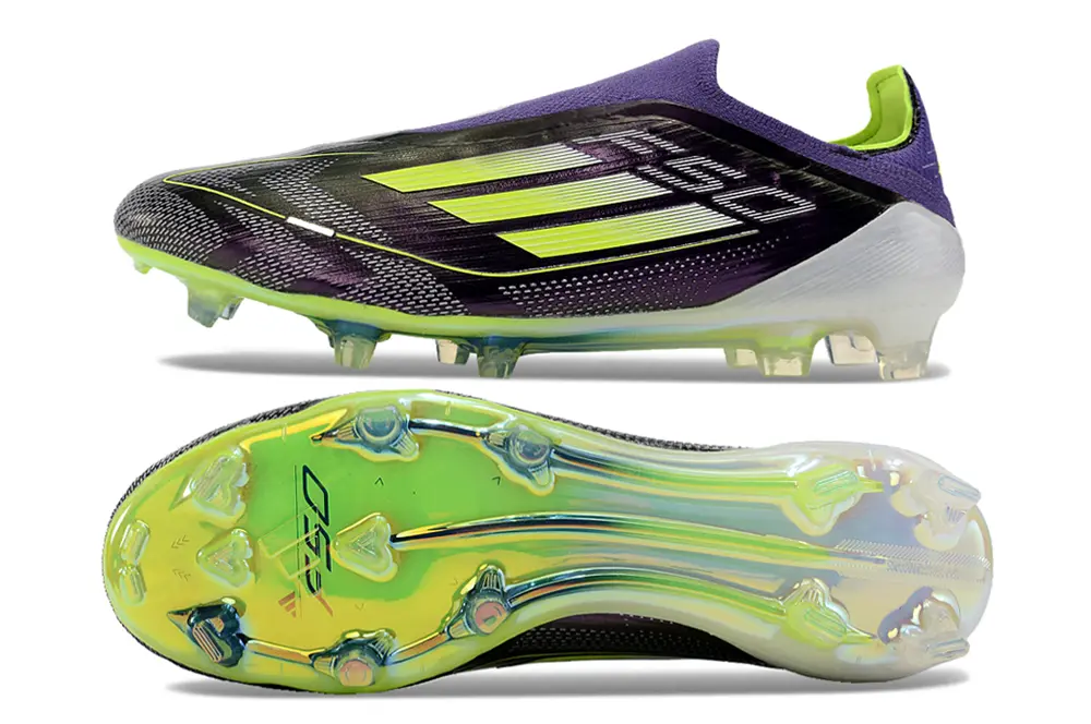 F50 Elite Laceless Violet/Vert/Blanc (FG) Bonplancrampons