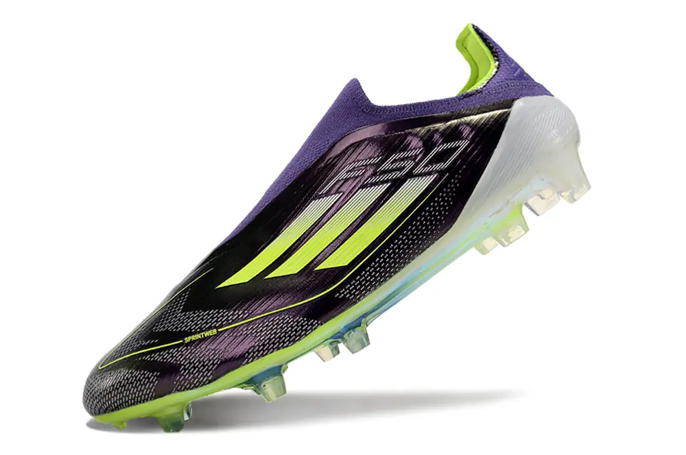 F50 Elite Laceless Violet/Vert/Blanc (FG) Bonplancrampons