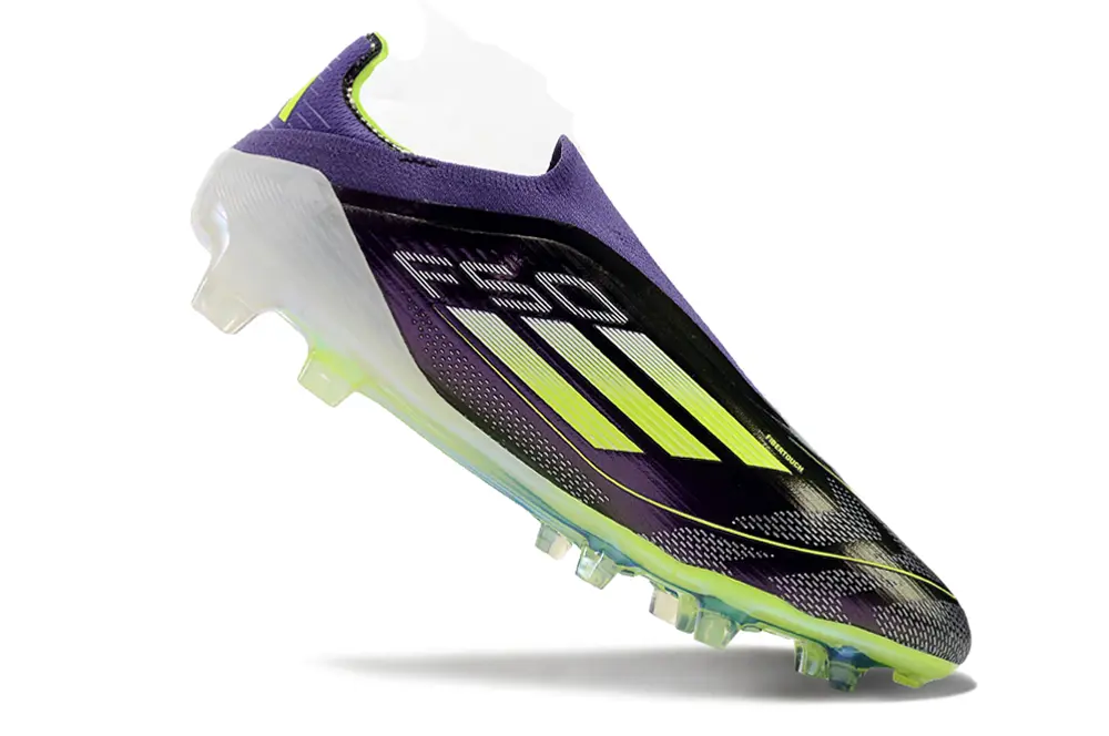 F50 Elite Laceless Violet/Vert/Blanc (FG) Bonplancrampons
