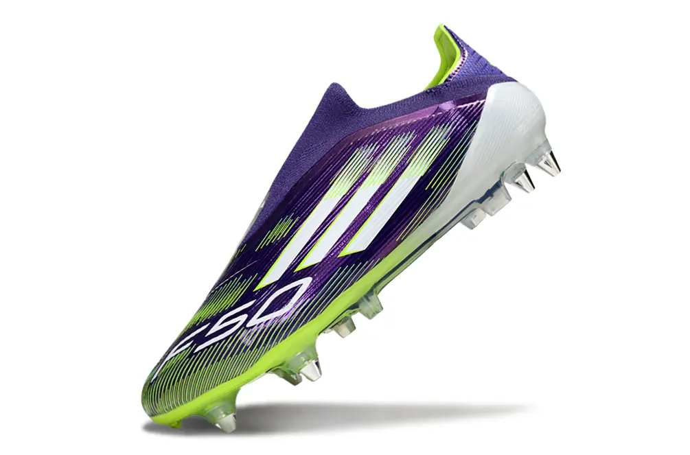 F50 Elite Laceless Violet/Vert/Blanc (SG) Bonplancrampons