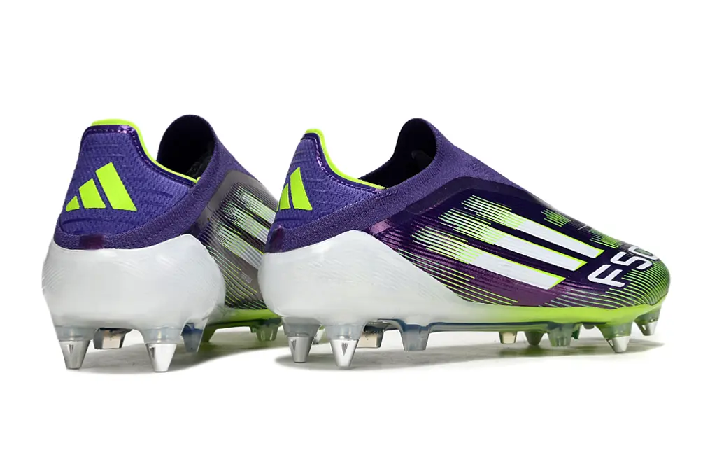 F50 Elite Laceless Violet/Vert/Blanc (SG) Bonplancrampons