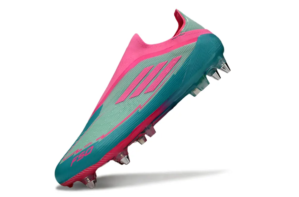 F50 Elite Laceless x Messi Rose/Bleu (SG) Bonplancrampons