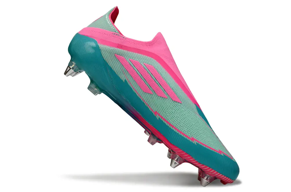 F50 Elite Laceless x Messi Rose/Bleu (SG) Bonplancrampons