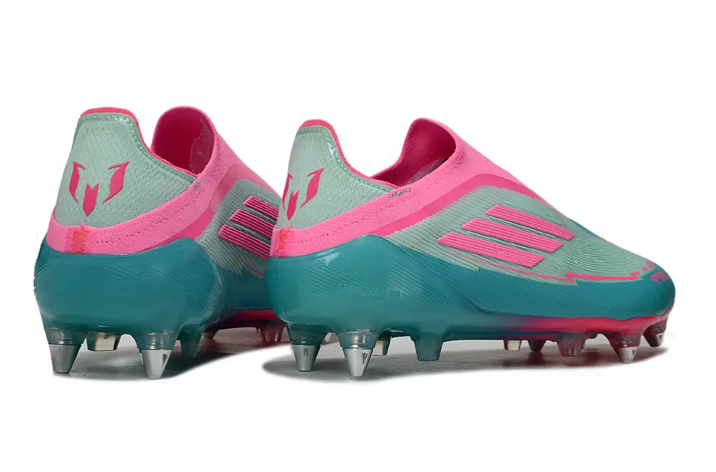 F50 Elite Laceless x Messi Rose/Bleu (SG) Bonplancrampons