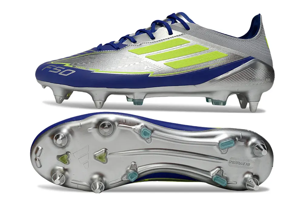 F50 Elite Messi Argenté/Bleu/Jaune (SG) Bonplancrampons