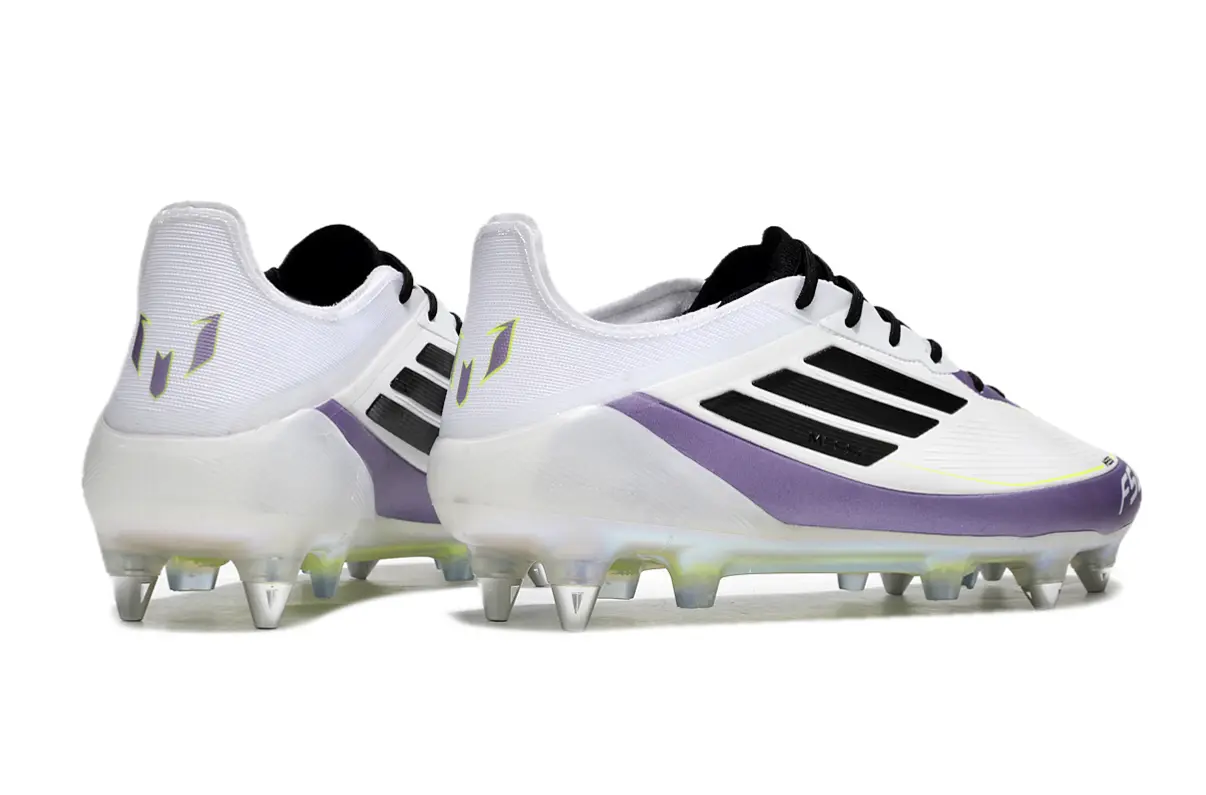 F50 Elite Messi Blanc/Violet/Noir (SG) Bonplancrampons