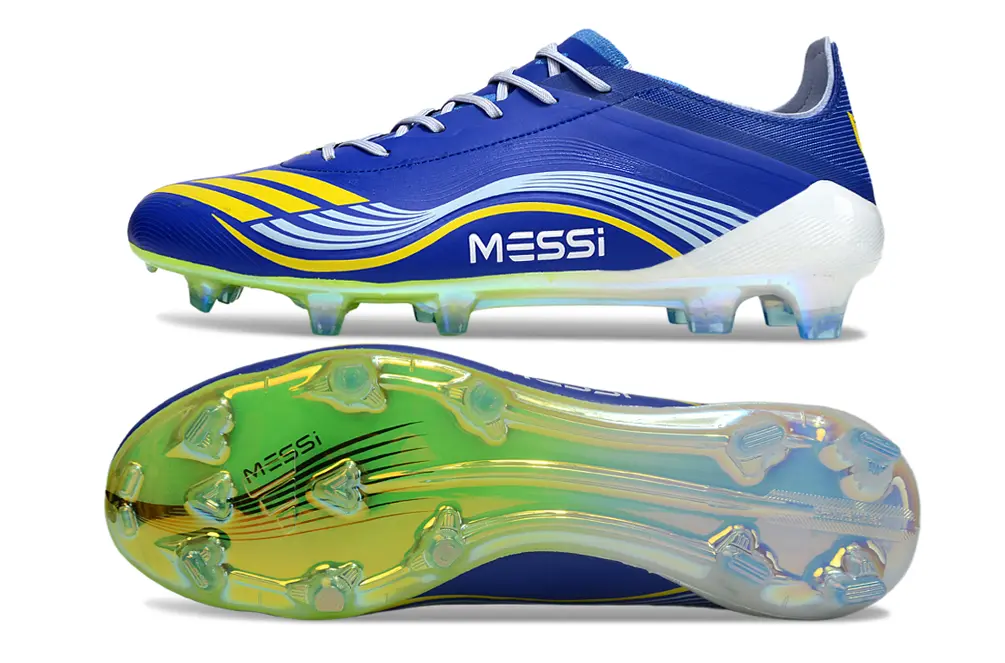 F50 Elite Messi Bleu/Blanc/Jaune (FG) Bonplancrampons