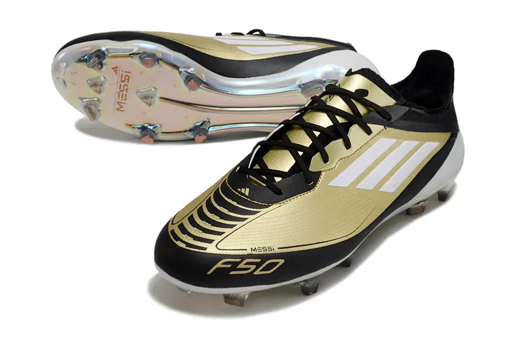 F50 Elite Messi Doré/Noir/Blanc (FG) Bonplancrampons