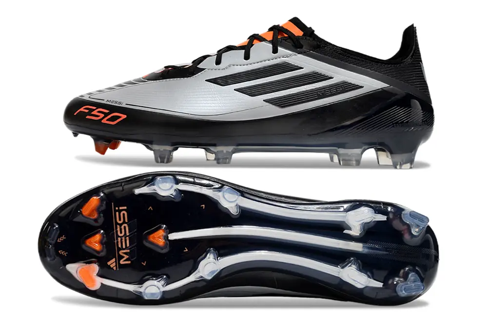 F50 Elite Messi Noir/Gris/Orange (FG) Bonplancrampons