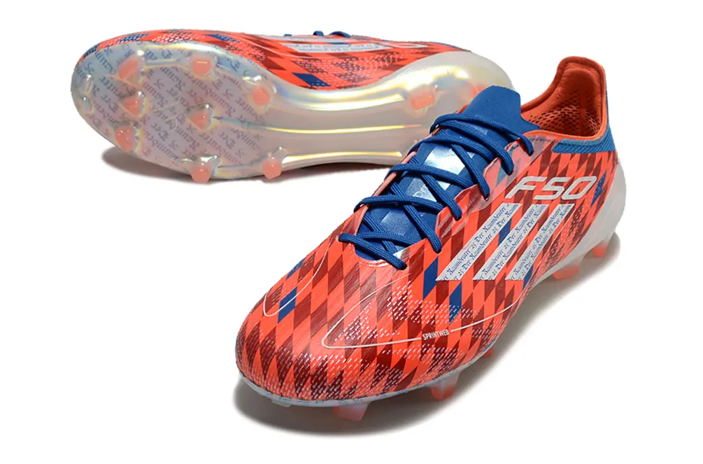 F50 Elite Mia San Mia Rouge/Bleu/Blanc (FG) Bonplancrampons