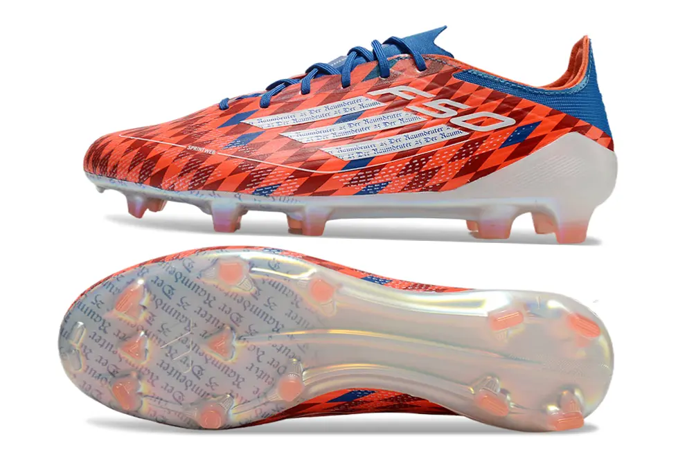F50 Elite Mia San Mia Rouge/Bleu/Blanc (FG) Bonplancrampons