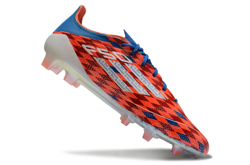 F50 Elite Mia San Mia Rouge/Bleu/Blanc (FG) Bonplancrampons