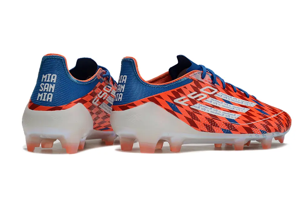 F50 Elite Mia San Mia Rouge/Bleu/Blanc (FG) Bonplancrampons
