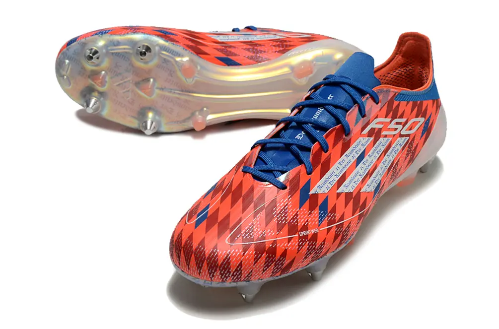 F50 Elite Mia San Mia Rouge/Bleu (SG) Bonplancrampons