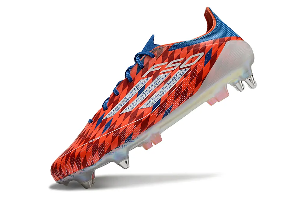 F50 Elite Mia San Mia Rouge/Bleu (SG) Bonplancrampons
