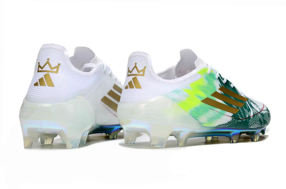 F50 Elite Mohamed Salah Blanc/Vert/Jaune (FG) Bonplancrampons