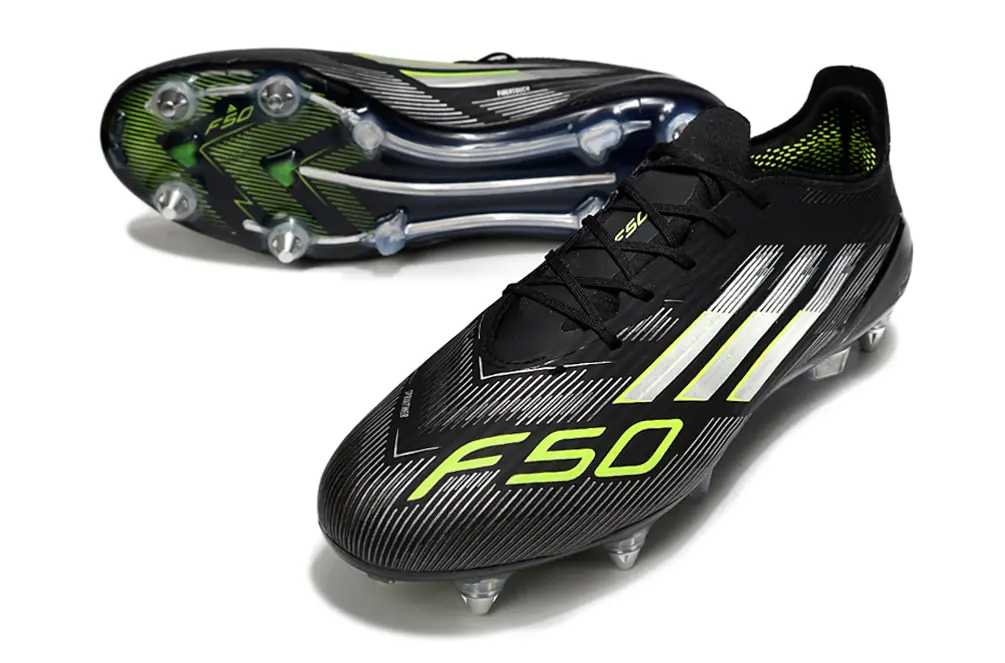 F50 Elite Noir/Blanc/Vert (SG) Bonplancrampons