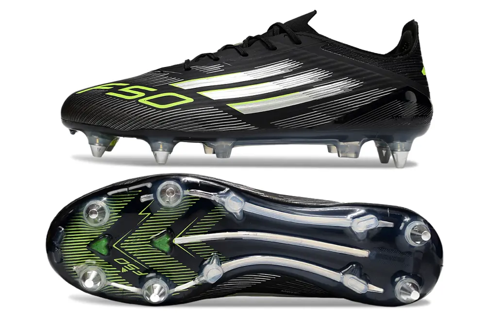 F50 Elite Noir/Blanc/Vert (SG) Bonplancrampons