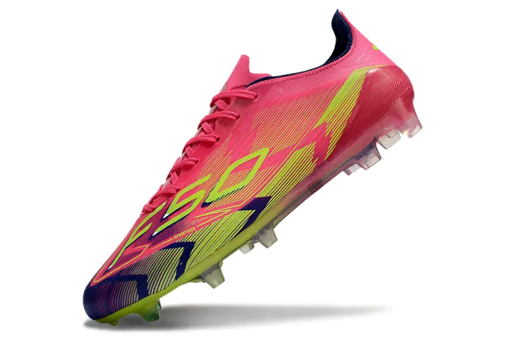 F50 Elite Rose/Bleu/Jaune (FG) Bonplancrampons