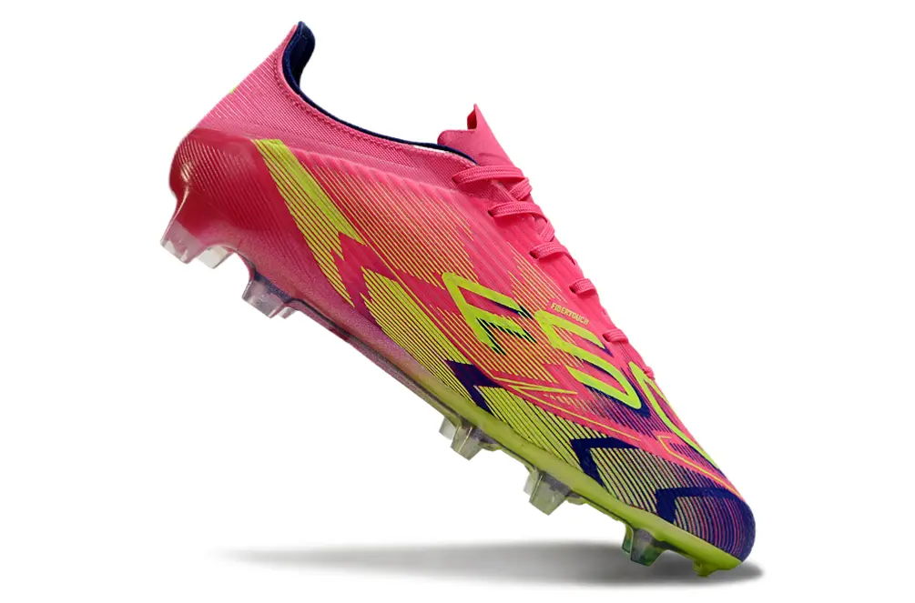 F50 Elite Rose/Bleu/Jaune (FG) Bonplancrampons