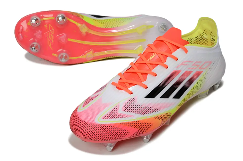 F50 Elite Rouge/Blanc/Jaune (SG) Bonplancrampons