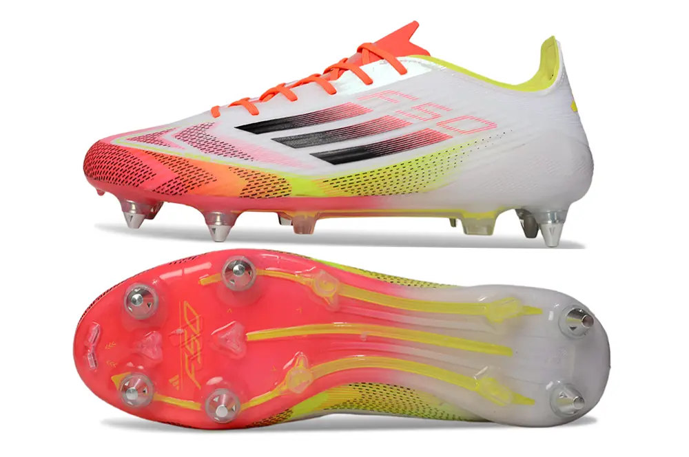 F50 Elite Rouge/Blanc/Jaune (SG) Bonplancrampons