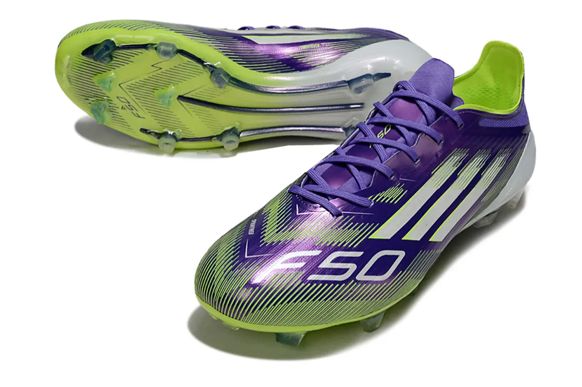 F50 Elite Vert/Violet/Blanc (FG) Bonplancrampons