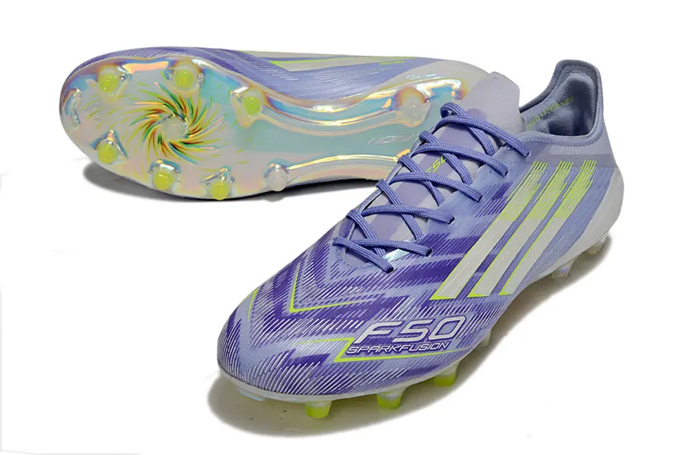F50 Elite Violet/Jaune/Blanc (FG) Bonplancrampons