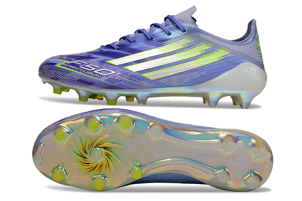 F50 Elite Violet/Jaune/Blanc (FG) Bonplancrampons
