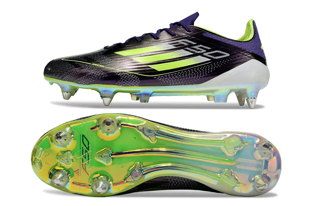 F50 Elite Violet/Vert (SG) Bonplancrampons