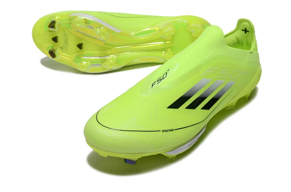 F50+ Elite Laceless Jaune/Noir (FG) Bonplancrampons
